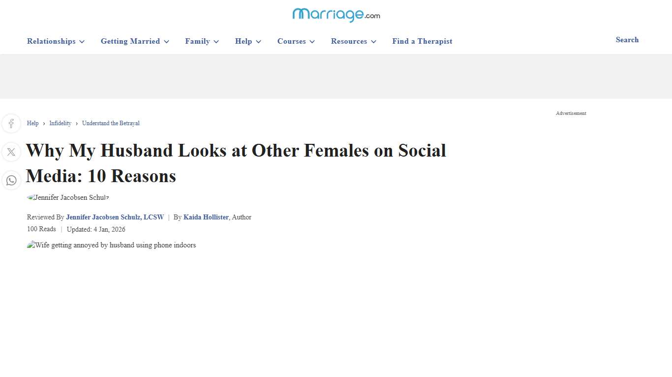 Why My Husband Looks at Other Females on Social Media: 10 Reasons